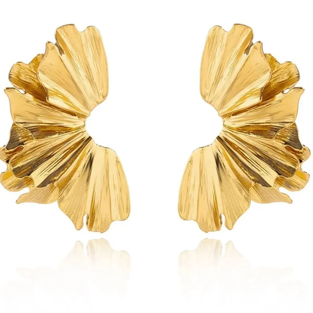 retro leaf earrings A253